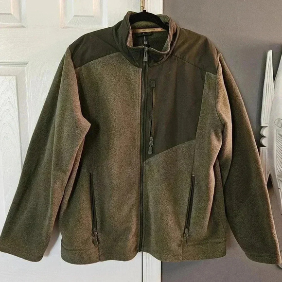 All in Motion Jacket XL Fleece Full Zip Polartec Green - Picture 1 of 5